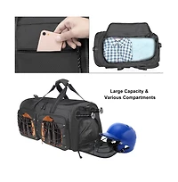Hikeen Unisex Large Capacity Baseball Duffle Bag with Shoe Compartment