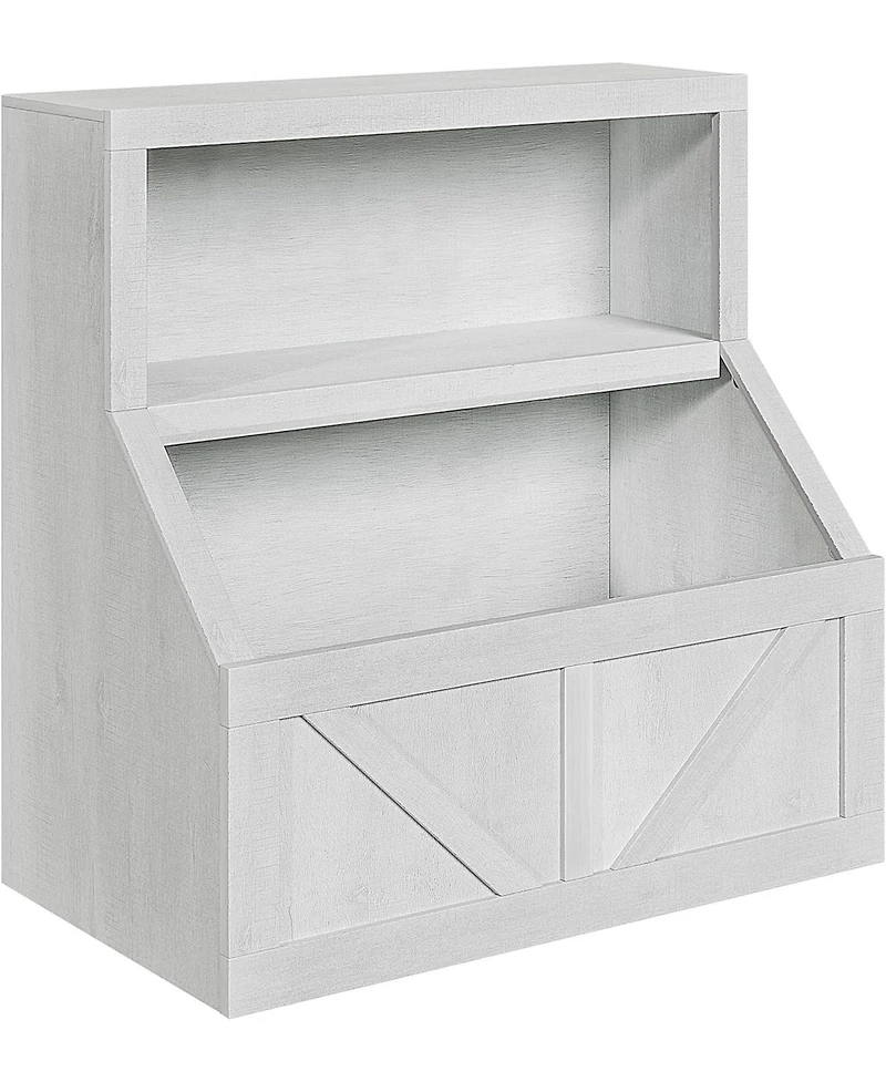 gaomon 2-Tier Kids Bookshelf and Toy Storage Organizer, Toddler Bookcase with Cabinet for Playroom and Bedroom