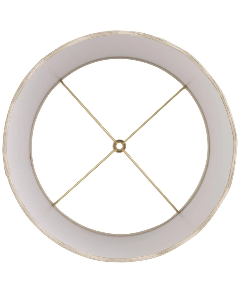 Springcrest Mylie Cream Scallop Drum Shade 13x15x11x11
