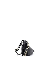 Pre-Owned Prada Small Triangle Logo Zip Crossbody Bag Saffiano Leather