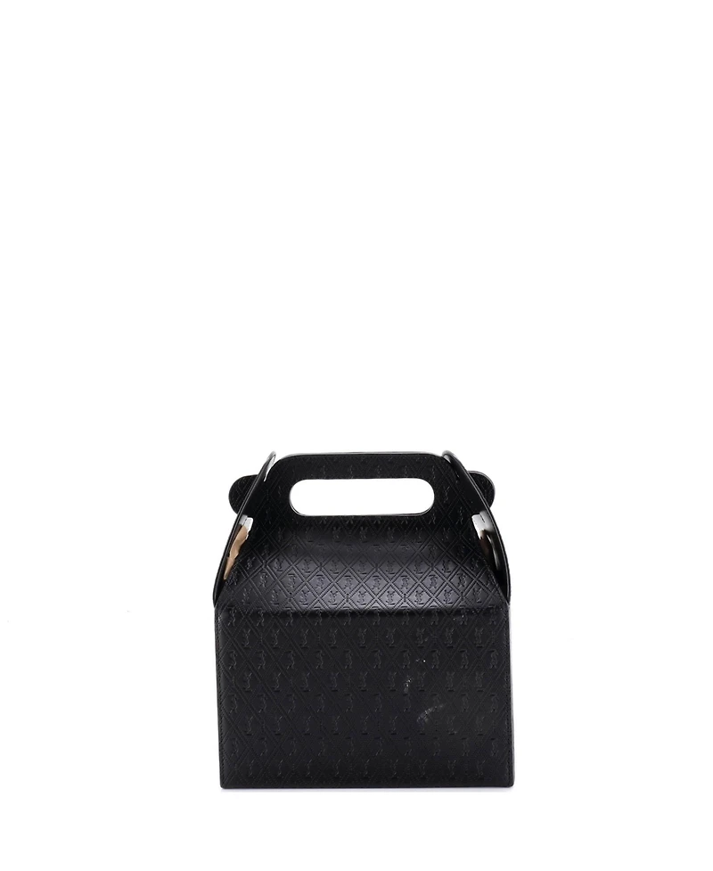 Pre-Owned Saint Laurent Take-Away Box Bag Monogram All Over Leather