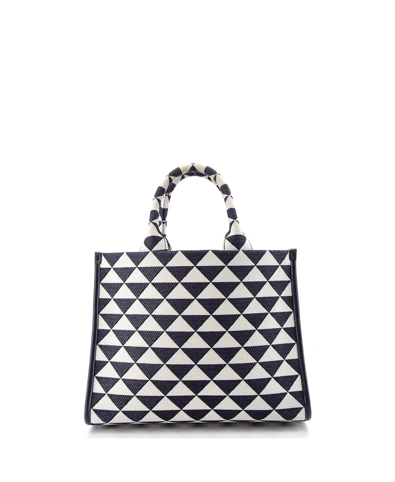 Pre-Owned Prada Small Symbole Shopper Tote Jacquard