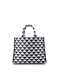 Pre-Owned Prada Small Symbole Shopper Tote Jacquard