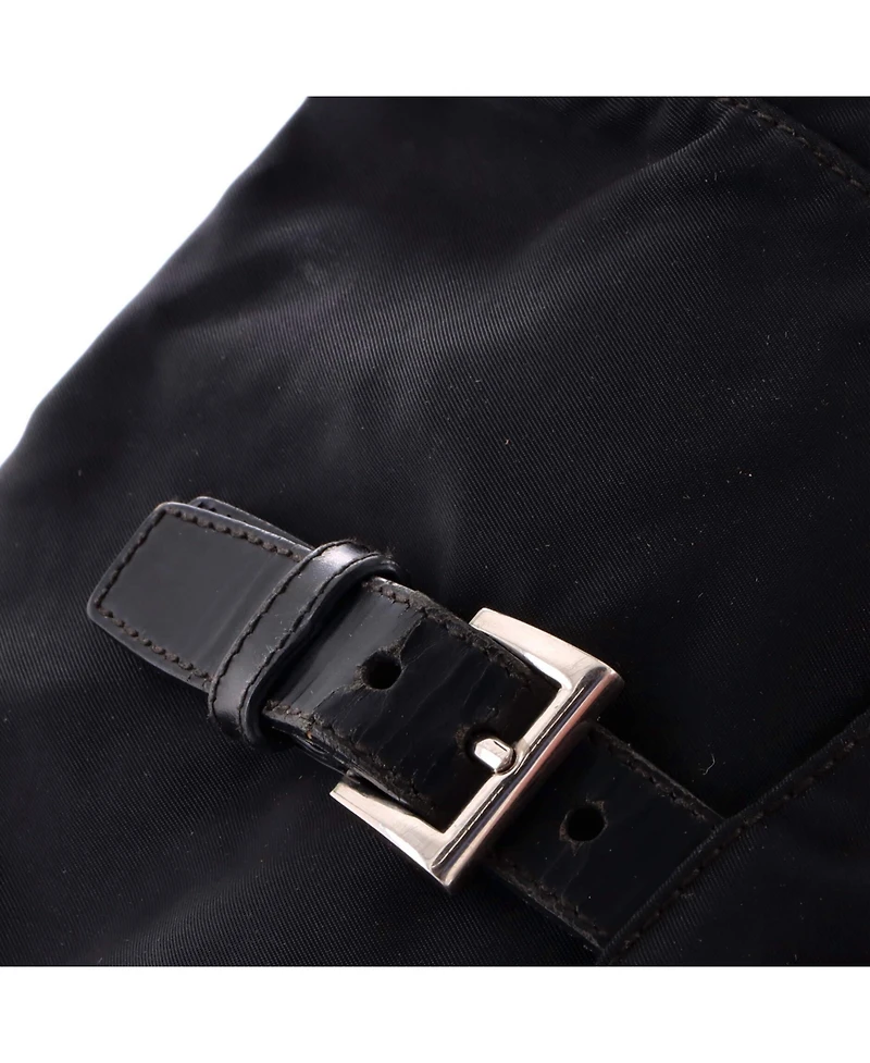 Pre-Owned Prada Small Buckle Messenger Bag Tessuto
