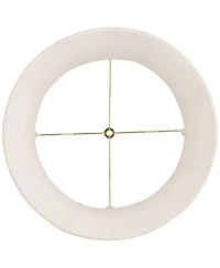 Springcrest Mapo 14" Top x 17" Bottom x 11" High x 11" Slant Lamp Shade Replacement Drum Softback Washer Harp Finial