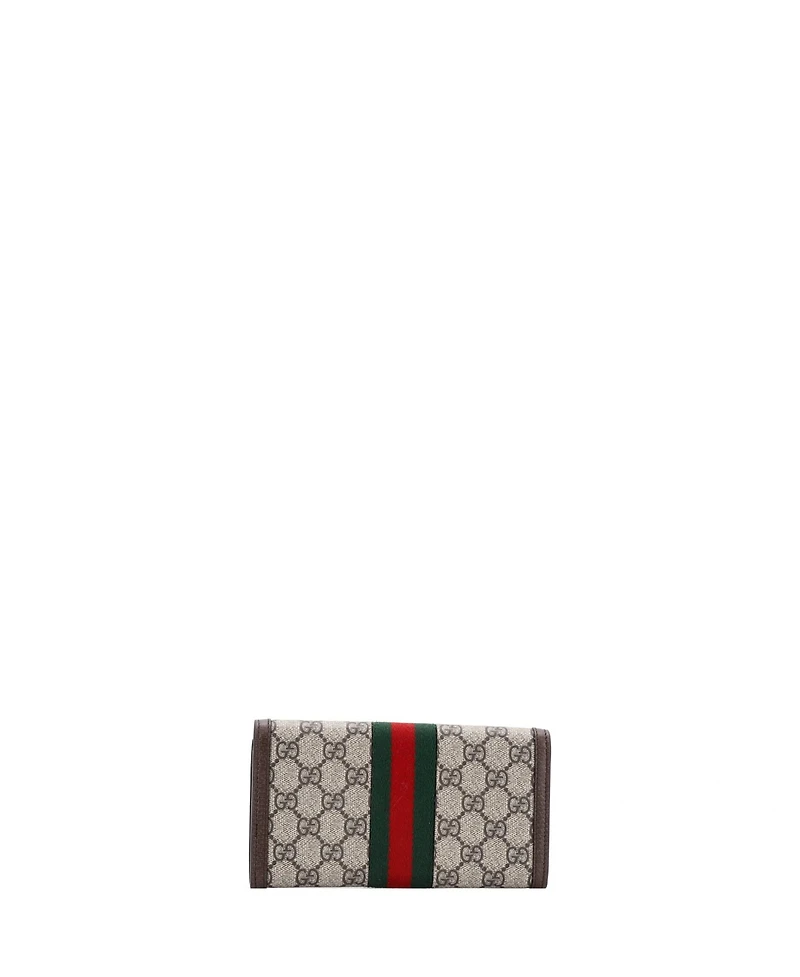 Pre-Owned Gucci Ophidia Continental Wallet Gg Coated Canvas