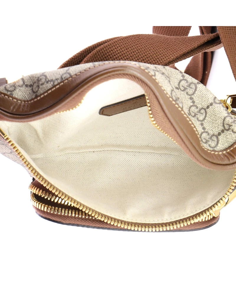 Pre-Owned Gucci Large Interlocking G Patch Belt Bag Gg Coated Canvas