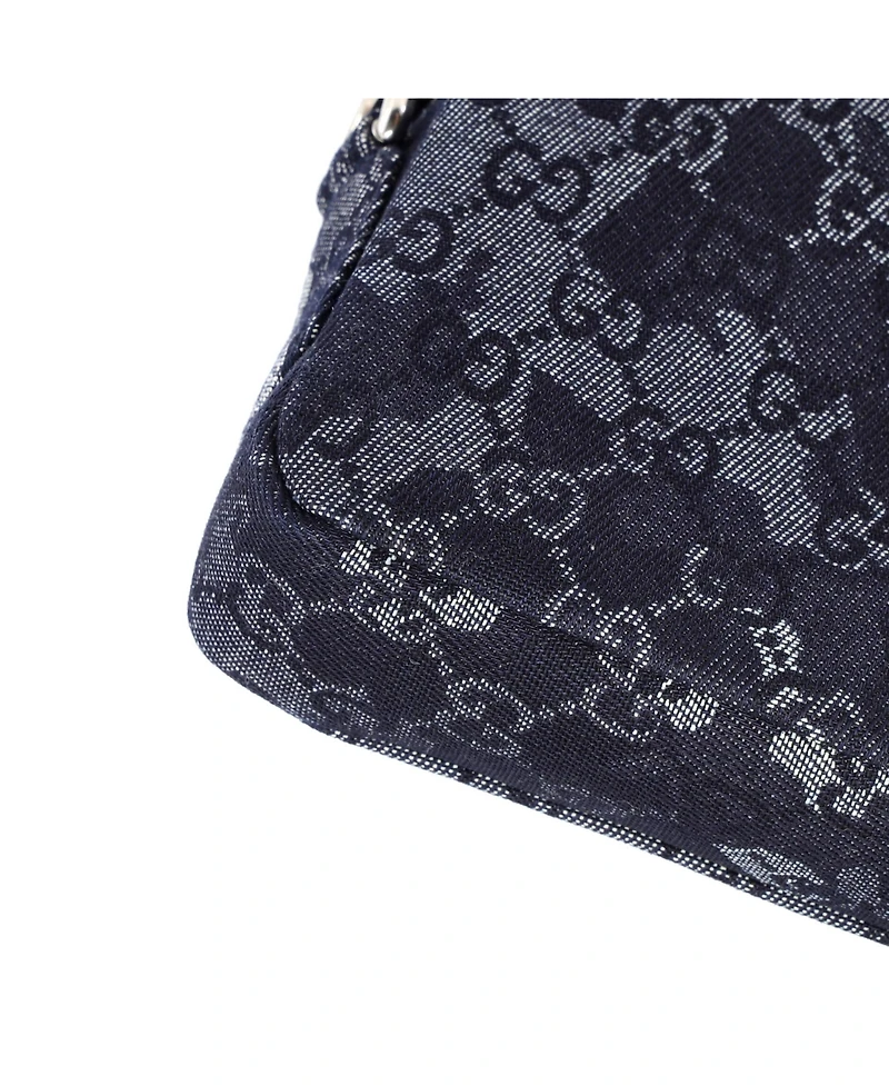 Pre-Owned Gucci Convertible Crossbody Bag Camouflage Gg Denim