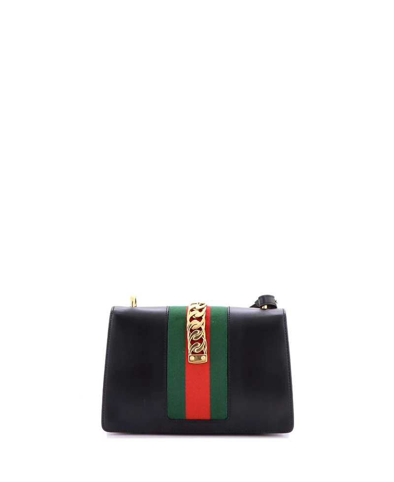 Pre-Owned Gucci Small Sylvie Shoulder Bag Leather