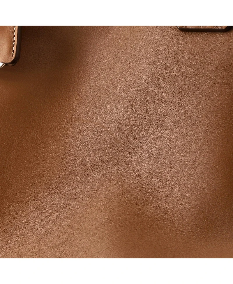 Pre-Owned Prada Medium Galleria Double Zip Tote Stitched Leather