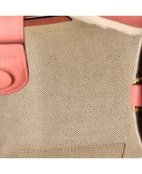 Pre-Owned Gucci Small Gg Ribbon Tote Leather