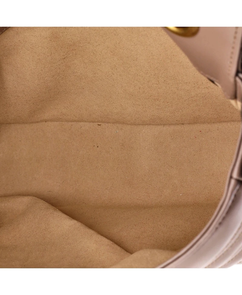 Pre-Owned Gucci Medium Gg Marmont Flap Bag Matelasse Leather