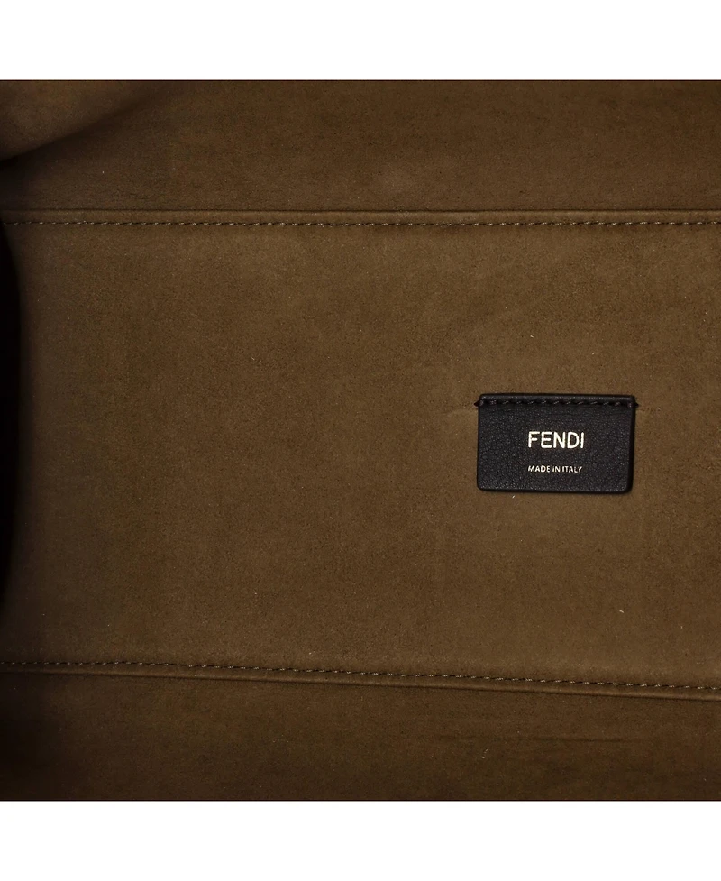 Pre-Owned Fendi Medium Sunshine Shopper Tote Printed Canvas