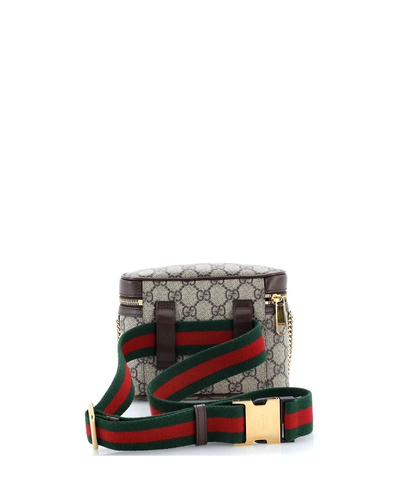 Pre-Owned Gucci Small Ophidia Chain Belt Bag Gg Coated Canvas
