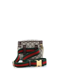 Pre-Owned Gucci Small Ophidia Chain Belt Bag Gg Coated Canvas