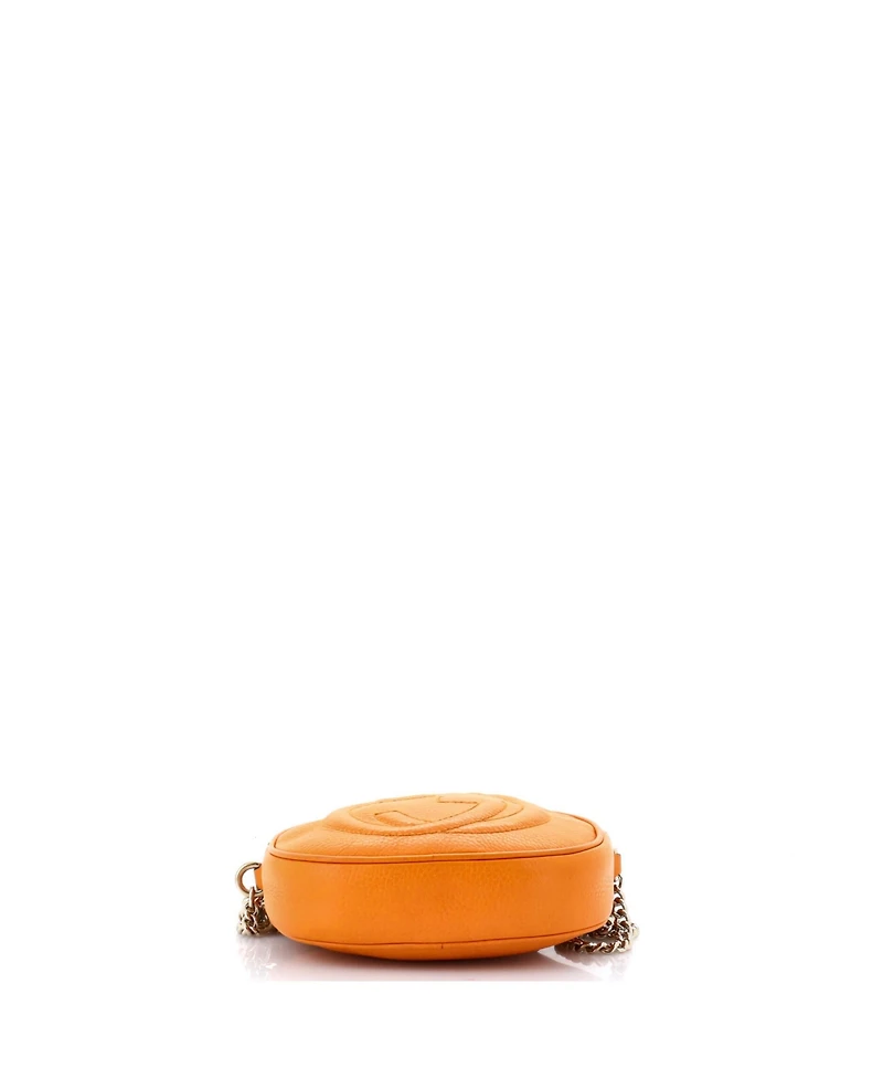 Pre-Owned Gucci Mini Soho Chain Bag Leather
