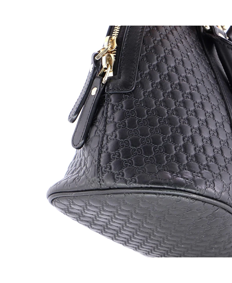 Pre-Owned Gucci Medium Convertible Dome Satchel Microguccissima Leather