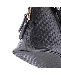 Pre-Owned Gucci Medium Convertible Dome Satchel Microguccissima Leather