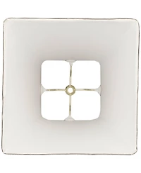 Springcrest Pewter Small Square Lamp Shade 5.25" Top 10" Bottom 9.5" High (Spider) Replacement with Harp and Finial