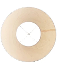 Springcrest Set of 2 Empire Lamp Shades Crinkle Paper Large 10" Top x 20" Bottom x 11" High Spider with Harp and Finial Fitting