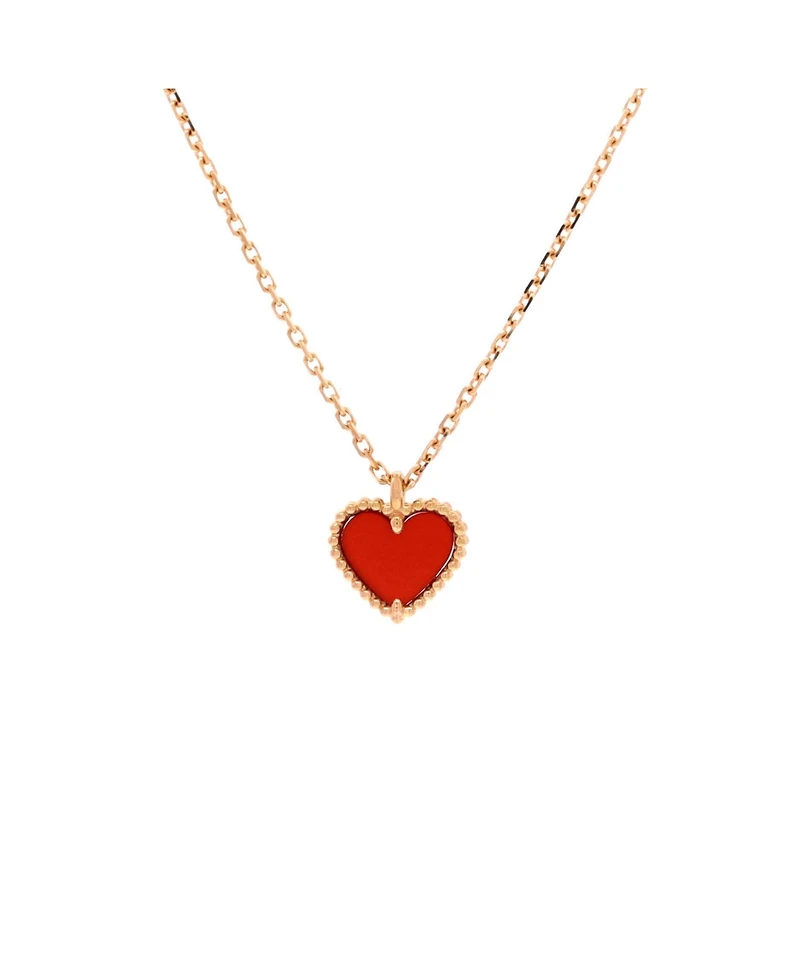 Pre-Owned Van Cleef & Arpels Sweet Alhambra Heart Pendant Necklace