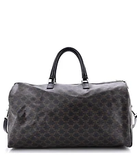 Pre-Owned Celine Large x David Weiss Voyage Duffle Bag Printed Triomphe Coated Canvas