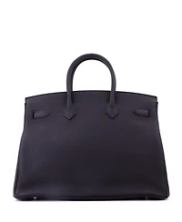 Pre-Owned HERMES Birkin 35 Handbag Black Togo with Palladium Hardware