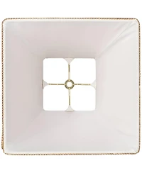 Springcrest Set of 2 Square Lamp Shades Rust Small 5" Top x 9" Bottom x 10" High Spider with Replacement Harp and Finial Fitting