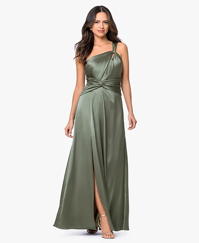 Xscape Women's Sleeveless One-Shoulder Gown