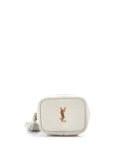 Pre-Owned Saint Laurent Baby Lou Camera Bag Matelasse Chevron Leather