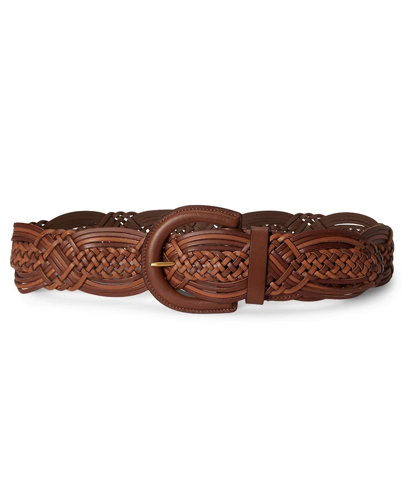 Lauren Ralph Braided Leather Belt