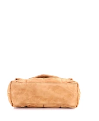 Pre-Owned Saint Laurent Small Loulou Puffer Shoulder Bag Quilted Suede