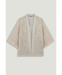 Nocturne Women's Textured Jacquard Kimono
