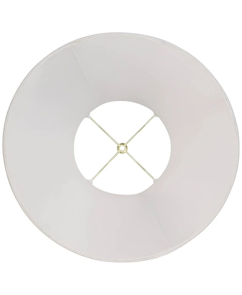 Springcrest Imperial Shade Set of 2 Bell Lamp Shades White Large 9" Top x 18" Bottom x 13" Slant x 12.5" High Spider with Replacement