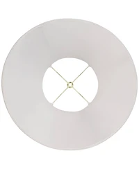 Springcrest Imperial Shade Set of 2 Bell Lamp Shades White Large 9" Top x 18" Bottom x 13" Slant x 12.5" High Spider with Replacement