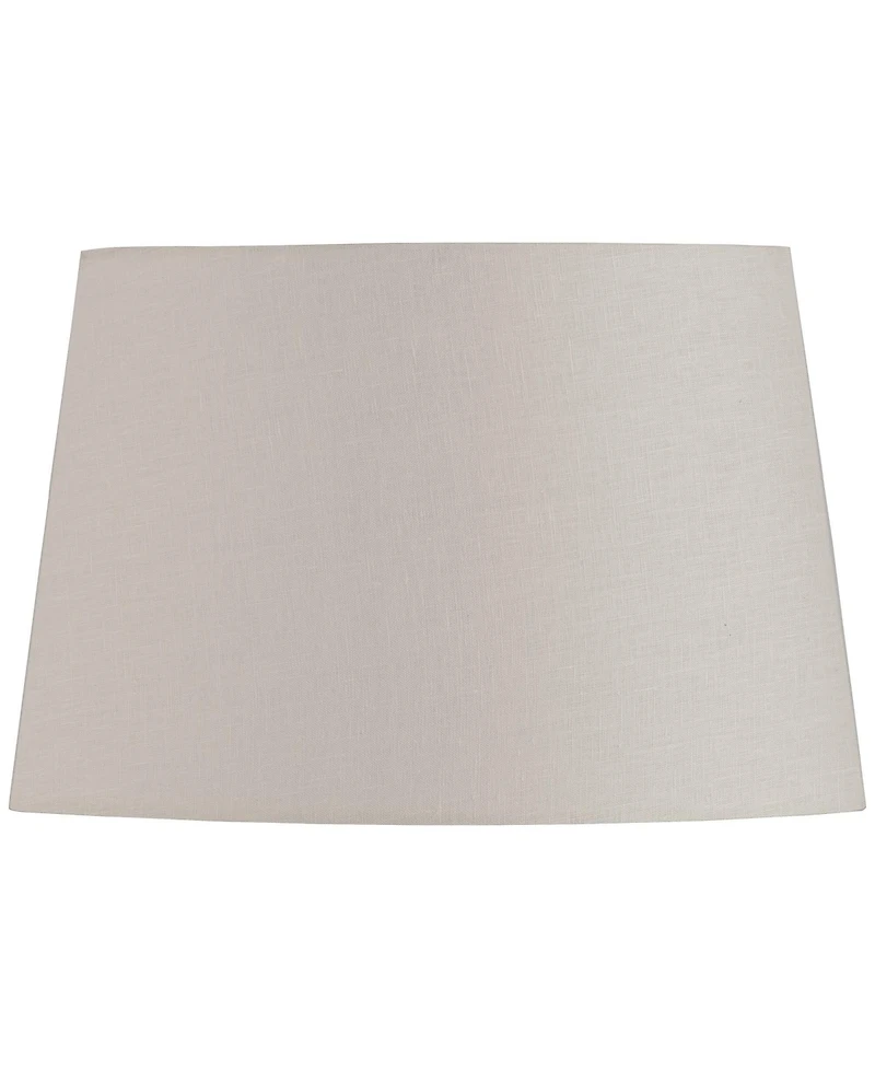 Springcrest Set of 2 Oval Lamp Shades Medium 12.5" Wide x 10" Deep at Top 15" Wide x11" Deep at Bottom 10" High Spider Harp Finial