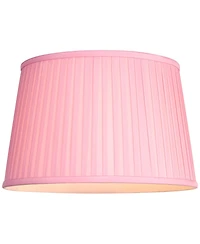 Springcrest 14" Top x 17" Bottom x 11" High x 11" Slant Lamp Shade Replacement Large Bright Empire Pleated Spider Harp Finial