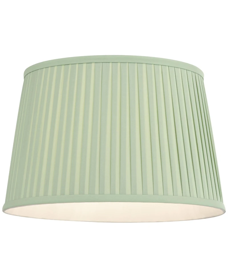 Springcrest Mapo 14" Top x 17" Bottom x 11" High Drum Pleated Washer Lamp Shade Replacement