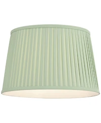 Springcrest Mapo 14" Top x 17" Bottom x 11" High Drum Pleated Washer Lamp Shade Replacement