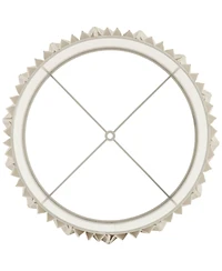 Springcrest 15" Top x 15" Bottom x 11" High x 11" Slant Lamp Shade Replacement Brussels Linen Diamond Pleats Spider Harp Finial