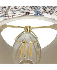 Springcrest Nelle 3 1/2" Top 6" Bottom 5" High 5" Slant Print Lamp Shade Replacement Set of 8 Floral Clip On Candelabra