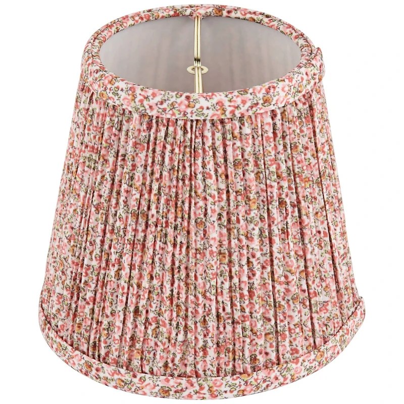 Springcrest Slant Lamp Shade Replacement Set of 8 Shirred Pleated Clip On