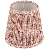 Springcrest Slant Lamp Shade Replacement Set of 8 Shirred Pleated Clip On