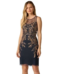 Adrianna Women's Boat Neck Short Dress