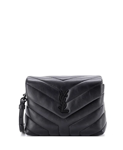 Pre-Owned Saint Laurent Toy Loulou Shoulder Bag Matelasse Chevron Leather