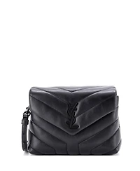 Pre-Owned Saint Laurent Toy Loulou Shoulder Bag Matelasse Chevron Leather