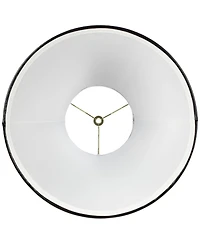 Springcrest Set of 2 Bell Lamp Shades High Spider Replacement Harp and Finial Fitting