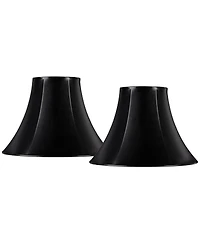 Springcrest Set of 2 Bell Lamp Shades High Spider Replacement Harp and Finial Fitting