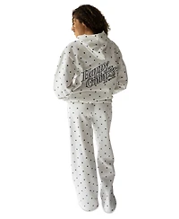 The Happy Camp3r Women's Polka Dot Applique Long-Sleeve Hooded Sweatshirt