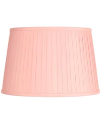 Springcrest 14" Top x 17" Bottom x 11" High x 11" Slant Lamp Shade Replacement Large Empire Pleated Spider Harp Finial